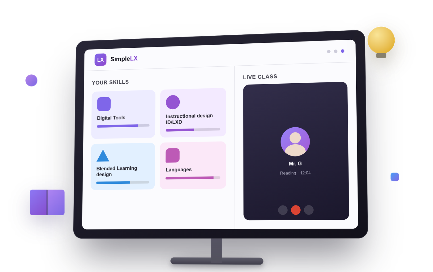 Simple LX product dashboard preview